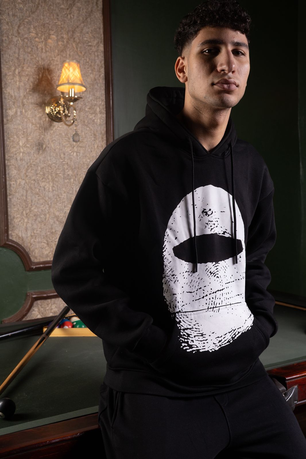 Black gangster hoodie